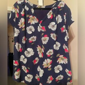 2X Blue Papermoom Blouse